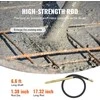 Elektrinis betono vibratorius su 2 metrų velenu, 960 W oro burbuliukų valiklis, rankinis betono vibratorius, betono vibratoriaus įrankis