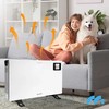 Elektrinis konvekcinis šildytuvas, su termostatu ir nuotoliniu valdymu, 2000W Turbo šildytuvas namams, greitai šildantis nešiojamas patalpų šildytuvas