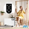 Elektrinis konvekcinis šildytuvas, su termostatu ir nuotoliniu valdymu, 2000W Turbo šildytuvas namams, greitai šildantis nešiojamas patalpų šildytuvas