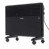 Elektrinis konvekcinis šildytuvas su termostatu, 1500W reguliuojamas šildytuvas, juodas sieninis šildytuvas, nešiojamas elektrinis šildytuvas