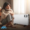 Elektrinis konvekcinis šildytuvas, su termostatu ir nuotoliniu valdymu, 2000W Turbo šildytuvas namams, greitai šildantis nešiojamas patalpų šildytuvas
