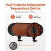 Elektrinis puodas su kepsnine, 2200W 2-in-1 bedūmis korėjietiško stiliaus BBQ Shabu Shabu puodas, dvigubas temperatūros valdymas, neprideganti keptuvė 1-6 asmenims, elektrinis grilis su puodu, stalo kepsninė