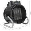 Elektrinis šildytuvas, 2kW keraminis ventiliatorinis šildytuvas namams, dirbtuvėms, garažui, greitas šildymas, nešiojamas patalpų šildytuvas, mažas energijos suvartojimas