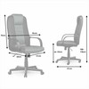 Ergonomiška biuro kėdė, su mikro tinkleliu, reguliuojamu aukščiu, juosmens atrama, juoda kompiuterio kėdė, patogi stalo kėdė