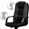 Ergonomiška biuro kėdė, su mikro tinkleliu, reguliuojamu aukščiu, juosmens atrama, juoda kompiuterio kėdė, patogi stalo kėdė