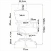 Sofotel Ergonomiška biuro kėdė su tinklelio atlošu, reguliuojamomis funkcijomis, juosmens atrama, namams ir biurui, patogi stalo kėdė, vadovo kėdė