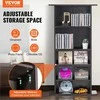 Espreso spalvos medijos spintelė, reguliuojama DVD ir CD lentyna, 5 sluoksnių didelės talpos konstrukcija su apsauga nuo apvirtimo, CD organizatorius, medinė lentyna knygoms