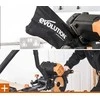 Evolution Skersinis pjūklas medienai ir metalui pjauti, su lazeriniu kreipikliu, 255 mm diskas, skersinio pjovimo pjūklas, kombinuotas skersinis pjūklas