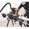 Evolution Skersinis pjūklas medienai ir metalui pjauti, su lazeriniu kreipikliu, 255 mm diskas, skersinio pjovimo pjūklas, kombinuotas skersinis pjūklas