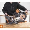 Evolution Skersinis pjūklas medienai ir metalui pjauti, su lazeriniu kreipikliu, 255 mm diskas, skersinio pjovimo pjūklas, kombinuotas skersinis pjūklas