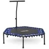 Fitneso batutas su rankena, 127 cm, šešiakampis batutas, namų fitneso batutas
