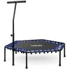 Fitneso batutas su rankena, 127 cm, šešiakampis batutas, namų fitneso batutas