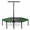 Fitneso batutas, su rankena, 127 cm šešiakampis, žalias, vidaus batutas kardio treniruotėms