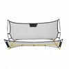 Futbolo atmušėjo tinklas, 210 x 120 x 35 cm, treniruočių atmušėjas futbolui, atmušėjo tinklas futbolo treniruotėms, dvipusis atmušėjas, nešiojamas futbolo atmušėjas