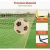 Futbolo atmušimo tinklas 2.13x2.13 m, nešiojamas treniruočių tinklas, futbolo vartų tinklas, treniruoklis su krepšiu