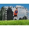 Futbolo treniruočių vartai 180 cm, su tinkleliu ir kuoliukais, metaliniai, vaikams, futbolo varteliai, treniruočių įranga