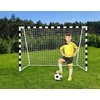 Futbolo treniruočių vartai 180 cm, su tinkleliu ir kuoliukais, metaliniai, vaikams, futbolo varteliai, treniruočių įranga