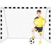 Futbolo treniruočių vartai 180 cm, su tinkleliu ir kuoliukais, metaliniai, vaikams, futbolo varteliai, treniruočių įranga