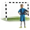 Futbolo vartai 180x120x60 cm, su patvariu tinklu, lengvai surenkami futbolo vartai, lauko futbolo vartai