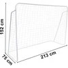 Futbolo vartai 2.13x1.52 m, balti, vaikams, sodui, kiemo futbolo vartai, mini futbolo vartai