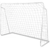 Futbolo vartai 245x155x80cm su taikinio kilimėliu, didelio dydžio, lauko futbolo vartai, vaikiški futbolo vartai