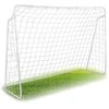 Futbolo vartai 245x155x80cm su taikinio kilimėliu, didelio dydžio, lauko futbolo vartai, vaikiški futbolo vartai