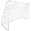 Futbolo vartai 300 cm, nešiojami, balti, vaikams, sodui, kiemo futbolo vartai, mini futbolo vartai