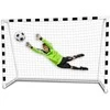 Futbolo vartai 300 x 200 cm, PRO, balti ir juodi, laisvalaikiui, sodui, nešiojami, mini futbolo vartai