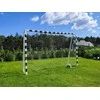 Futbolo vartai 300 x 200 cm, PRO, balti ir juodi, laisvalaikiui, sodui, nešiojami, mini futbolo vartai