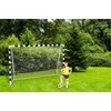 Futbolo vartai 300 x 200 cm, PRO, balti ir juodi, laisvalaikiui, sodui, nešiojami, mini futbolo vartai