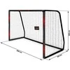 Futbolo vartai 3.00 x 2.00 x 1.20 metrų, su patvariu tinklu, lengvai surenkami, futbolo vartai, lauko futbolo vartai