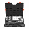 Galvučių rinkinys, 104 dalys, 9.5 mm jungtis, 6-24 mm, CR-V plienas, gilios ir standartinės galvutės, mechaniko įrankių komplektas su dėklu, automobilių remontui, chromuotas paviršius