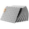 Garažo grindų plytelės 12x12 colių, neslidžios, dvipuses, 25 vnt., sidabrinės, sujungiamos, guminės, modulinės