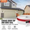 Garažo vartų sandarinimo juosta viršui ir šonams, universali 10.36 m TPE juosta balta, garažo durų izoliacija, apsauga nuo vėjo ir lietaus