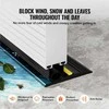 Garažo vartų slenksčio ir apačios sandariklių rinkinys, universalus PVC su klijais, juoda izoliacinė juosta ir sandarinimo guma apsaugai nuo oro sąlygų
