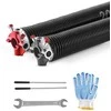 Garažo vartų sukimo spyruoklių pora Φ5.26 x Φ50.8 x 618 mm, su vyniojimo rankenomis, garažo vartų spyruoklės