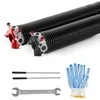 Garažo vartų sukimo spyruoklių pora, Φ5.54 x Φ50.8 x 668 mm, aukšto anglies plieno, garažo vartų pakaitinės spyruoklės