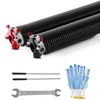 Garažo vartų sukimo spyruoklių pora, Φ6.35 x Φ50.8 x 813 mm, su vyniojimo strypais, Pakeitimo spyruoklės garažo vartams