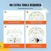 Geometrinis laipiojimo kupolas vaikams (3-10 m.) lauke. Lauko žaidimų aikštelė, laipynės, kupolas.