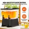 Gėrimų dozatorius vakarėliams, 11 litrų x 2 plastikiniai gėrimų dozatoriai su stovu, čiaupu ir dangčiu, šaltos arbatos, limonado, sulčių ir vandens dozatorius restoranams ir viešbučiams, gaiviųjų gėrimų indas