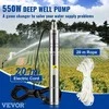 Giluminis siurblys 550W, 35L/min, 108m, smėliui atsparus, nerūdijančio plieno, drėkinimui, namams, pramonei