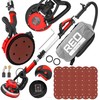 Red Technic Gipso šlifuoklis sienoms ir luboms, 2000W, su LED šviesa, teleskopine rankena, dulkių ištraukimu, gipso kartono šlifavimo mašina