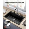Vevor 84 cm virtuvės kriauklė iš granito