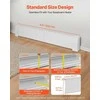 Grindjuostinio šildytuvo dangtis, 1222 mm plieno elektrinio šildytuvo priekinis dangtis, baltas radiatoriaus gaubtas, lengvai montuojamas šildytuvo pakaitalas