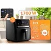 Gruzdintuvė be aliejaus, didelės talpos, sveikas maisto gaminimas, 6.5L, 1700W, gruzdintuvė be riebalų, virtuvės prietaisas, karšto oro gruzdintuvė