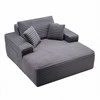 Gultas skaitymui ir poilsiui, modernus minkštas didelis fotelis su porankiais, gili sėdynė miegamoji sofa, poilsio baldas