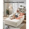 Gultas vidaus naudojimui, padidinta velvetinė skaitymo kėdė su pufu, gili sėdynė, modulinė sofa poilsiui, minkštas fotelis