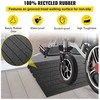 Guminė slenksčio rampa, 7.5 cm aukštis, 3 kanalų laido dangtis, didelio našumo neįgaliųjų vežimėlio rampa durims, motorolerio prieigos rampa, neslystanti guminė įvažiavimo rampa