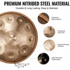 Handpan būgnas 22 colių, 10 natų, D minor, plieno mušamasis instrumentas su plaktuku, liežuvinis būgnas, tank drum