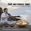 Handpan būgnas 22 colių, 10 natų, D minor, plieno mušamasis instrumentas su plaktuku, liežuvinis būgnas, tank drum